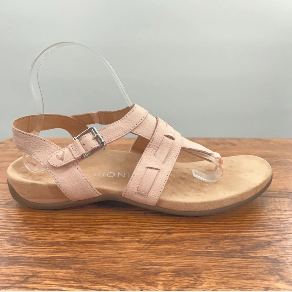 Vionic Womens Rest Lupe Pink Ankle Strap Sandals Size 7.5 Medium (B, M)